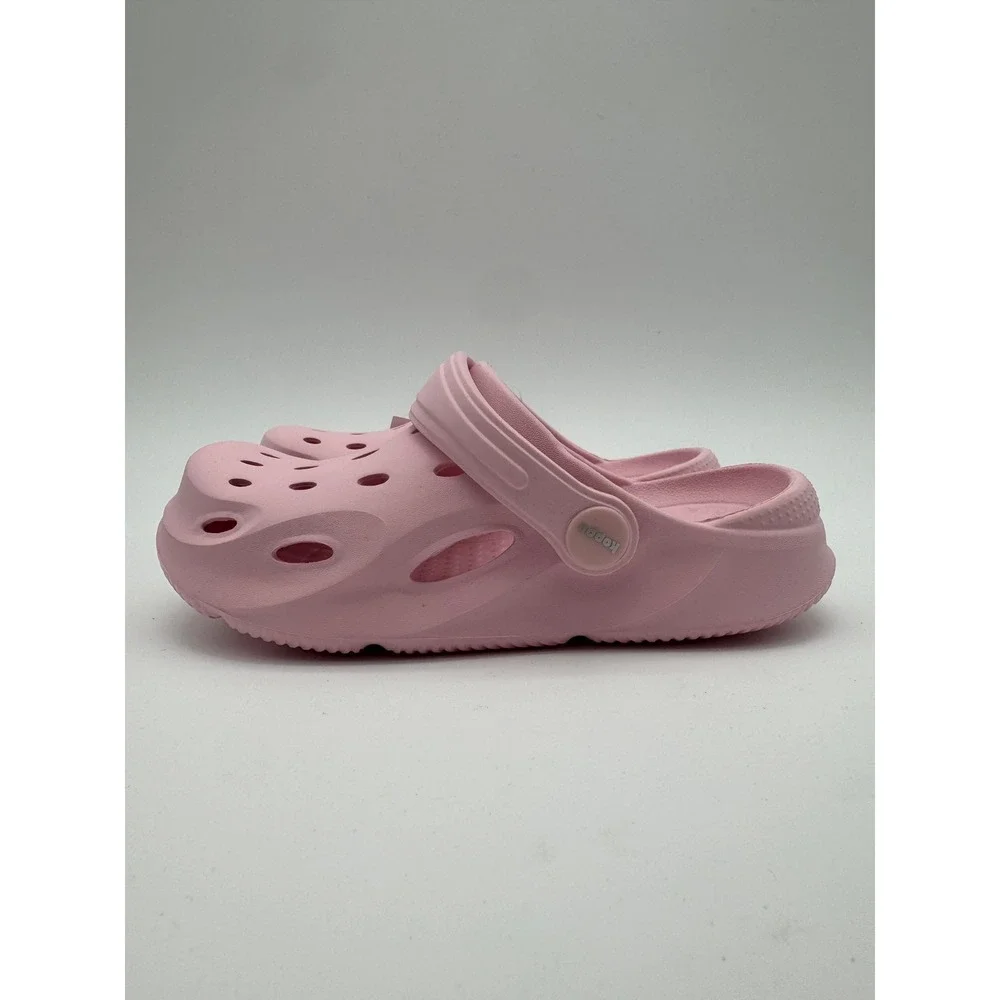 Kids Pink Clogs Size‎ 11 12 Charms Included Slip On Lightweight Sandals